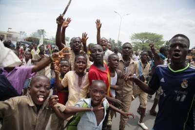 Manifestation des étudiants à Lomé en 2013