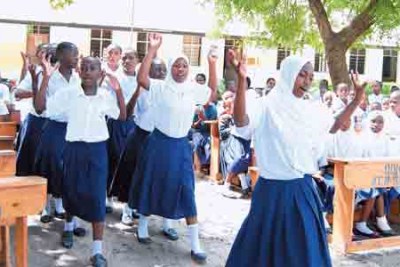 Young girls at a public school. The government should adopt a multi-pronged approach to address the issue of teen pregnancies.