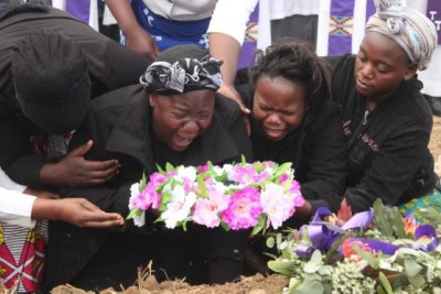 Family mourning George Chamangwana.