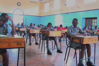 Students sit for exams (file photo).