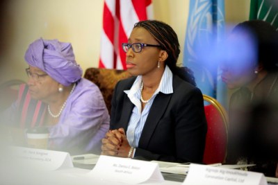 Executive Secretary of the United Nations Economic Commission for Africa Vera Songwe in Monrovia (file photo).