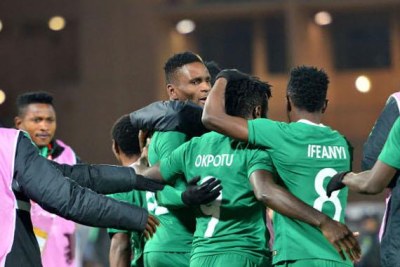 L'équipe du Nigeria au CHAN