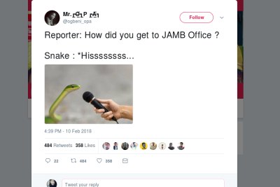 Nigerians reacts to 'money-swallowing snake' report