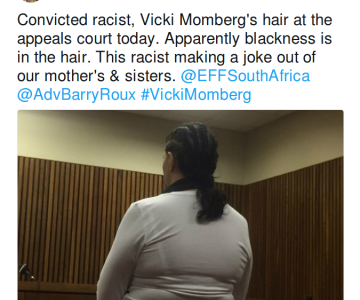 Twitter Throws Shade at Convicted Racist Vicki Momberg's Cornrows