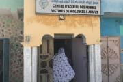 Centre d’appui aux femmes et filles survivantes de violences fondées sur le genre géré par l’Association des femmes chefs de famille, Nouakchott, Mauritanie, le 29 janvier 2018.