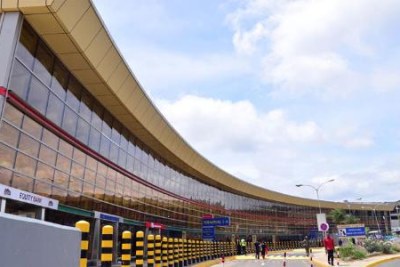 The Jomo Kenyatta International Airport in Nairobi.