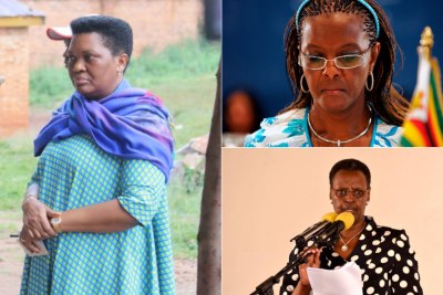 First Ladies as political activists - Denise Nkurunziza, Grace Mugabe and Janet Museveni.