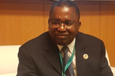 AU Commissioner for Trade and Industry Albert M Muchanga in Moscow.