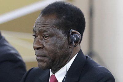 Président Teodoro Obiang Nguema Mbasogo .