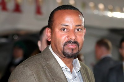 Ethiopia's Prime Minister Abiy Ahmed welcomed at Sochi International Airport as he arrives to take part in the 2019 Russia-Africa Summit in Sochi, Russia, October 22, 2019.