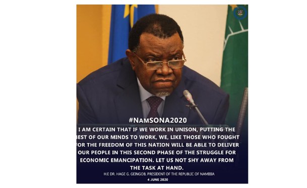 pic When Is The President Addressing The Nation Again Namibia namibia state of the nation address by