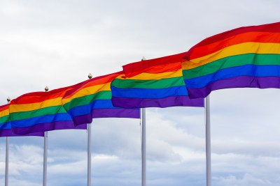 Gay pride flags (file photo).