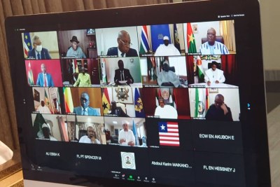 ECOWAS Heads of State and Governments in a virtual meeting called for a 12-month transition process to civilian rule in Mali.