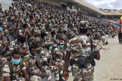 Des défilés militaires ont eu lieu dans diverses villes du Tigré ces dernières semaines.