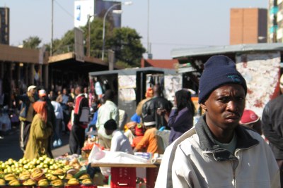 Street market, in vicinity of Hillbrow, Johannesburg, South Africa (file image).
