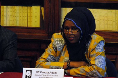 Fawzia Yusuf Haji Adam, Somalia's former deputy prime minister and foreign minister (file photo).