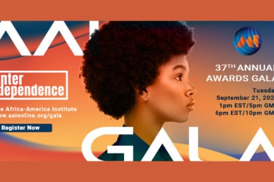 The Africa-America Institute (AAI) will once again celebrate the many successes of Africa and the worldwide African diaspora during its 37th Annual Awards Gala, taking place virtually on Tuesday, September 21, 2021