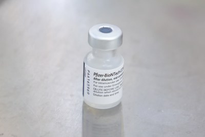 A vial of the Pfizer-BioNTech vaccine (file photo).