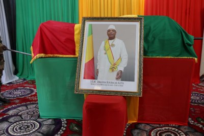 Obsèques de l'ex-président du Mali, Ibrahima Boubacar Keita, le 21 janvier 2022 à Bamako