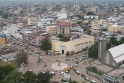 Vue de Brazzaville, capitale du Congo.