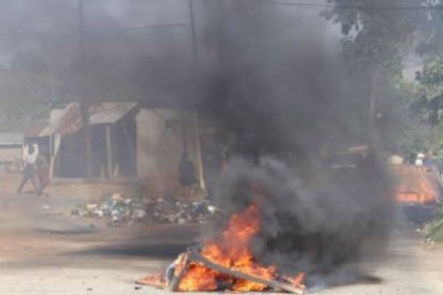 Scène de violence à Eswatini