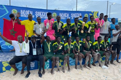 Le Sénégal champion d'Afrique de Beach Soccer 2022 au Mozambique