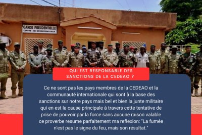 Explications sur les sanctions de la CEDEAO au Niger