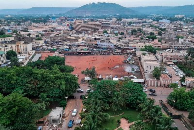 Une vue aérienne de Bamako