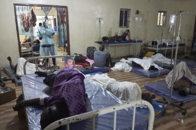 Fuel tanker explosion victims in hospital on December 26, 2023.
