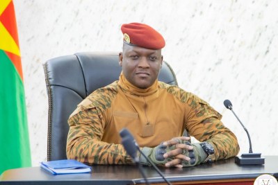 Captain Ibrahim Traoré, President of the Transitional Government in Burkina Faso.