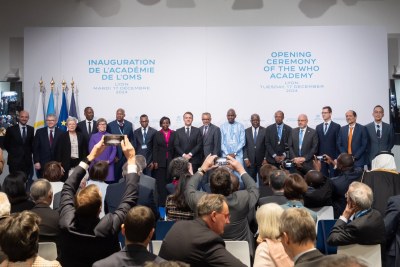 Launch of the WHO Academy in Lyon, France, with President Emmanuel Macron and WHO Director-General  Dr Tedros Adhanom Ghebreyesus,presiding.